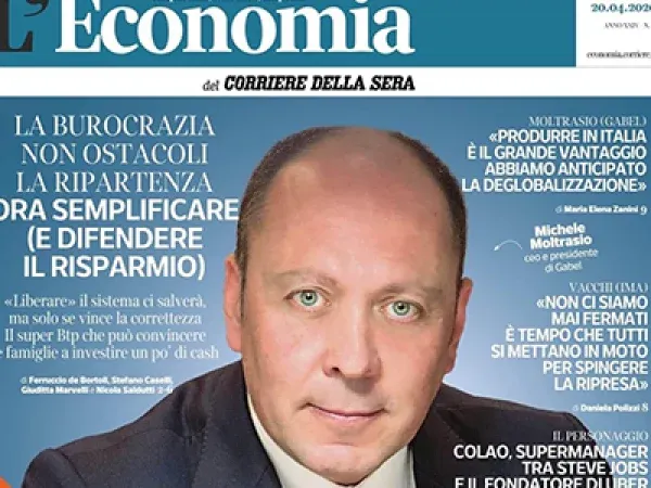 Gruppo Gabel: copertina su Corriere L'Economia